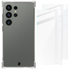 Etui + 2x szkło Bizon Case Clear Pack do Galaxy S24 Ultra, przezroczyste