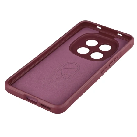 Pancerne etui Bizon Case Tur do Xiaomi Redmi Note 15 Pro 4G, burgundowe