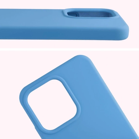 Silikonowe etui Bizon Soft Case do Oppo Reno 14, niebieskie