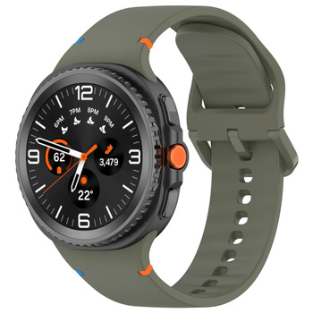 Silikonowy pasek Bizon Strap Watch Silicone do Galaxy Watch Ultra 47 mm, żółty