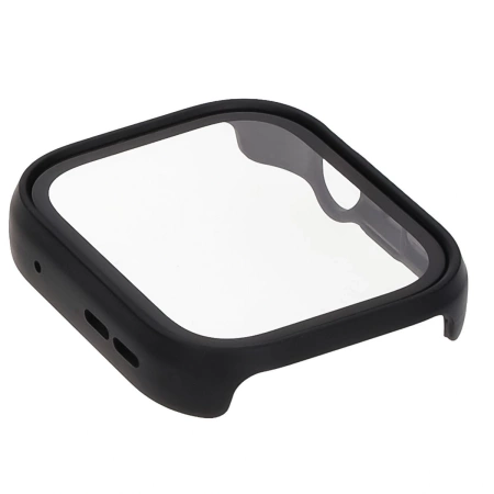 Etui ze szkłem do zegarka Bizon Case Watch Adamo do Huawei Watch Fit 4, czarne matowe