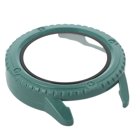 Etui Bizon Case+Glass Watch do Xiaomi Watch S3 47 mm, zielone