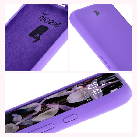 Silikonowe etui Bizon Soft Case do Google Pixel 8a, fioletowe